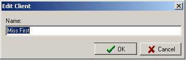 edit client window