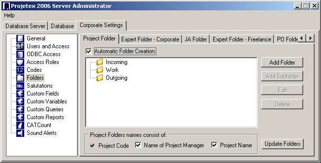 project folder