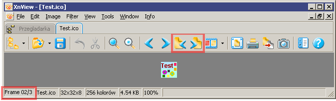 Icon File with 3 Framces